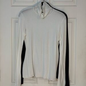 Elie Tahari Cream Cowl Neck Sweater size M